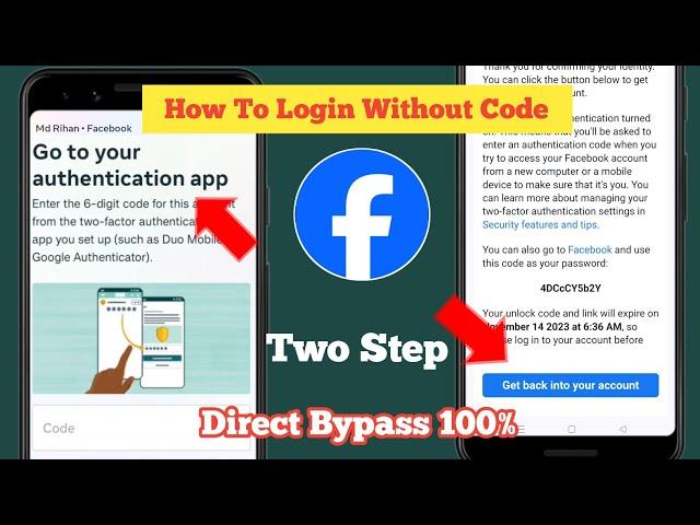 Two step authentication facebook lost phone| Fb login code problem | Go to your authentication app