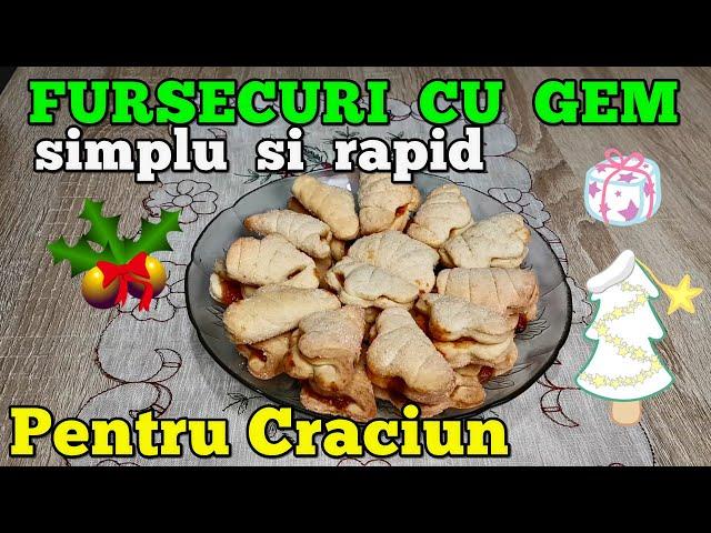 Fursecuri cu gem pentru Crăciun - Cea mai simplă și rapidă rețetă - Christmas cookies