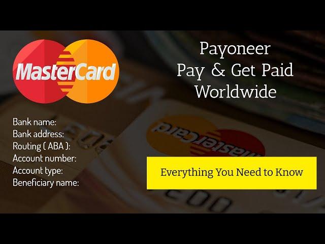 Payoneer Account  Everything You Need to Know. ️ Routing Number ️Account Number ️ Bank Address