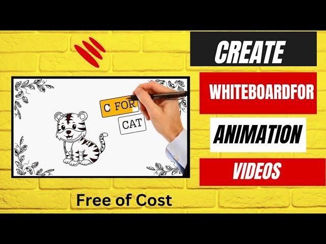 How to Create Free Whiteboard Animation just  in 5 minutes