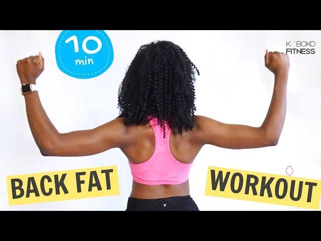 BACK FAT BODYWEIGHT WORKOUT | Standing Exercises - Home Workout