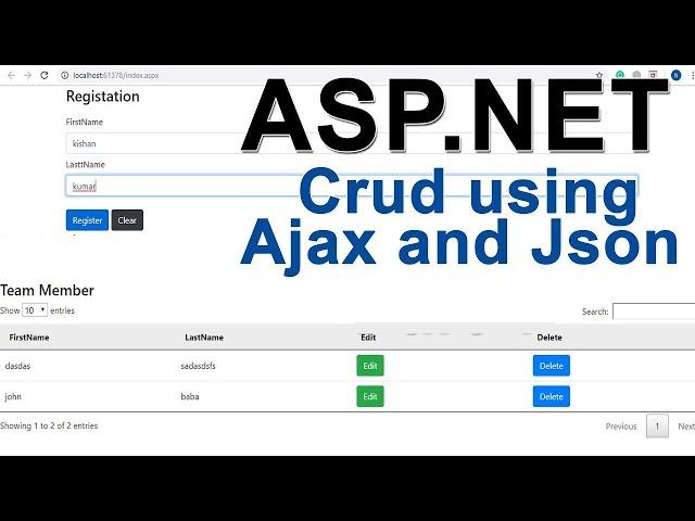 Asp.net Ajax Json Crud