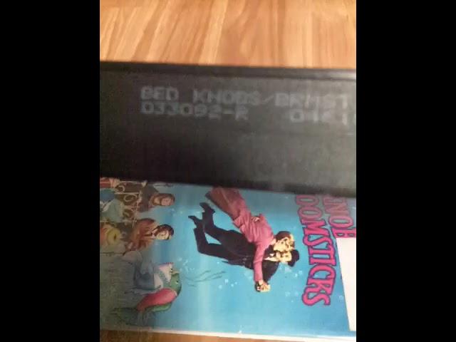 Bedknobs And Broomsticks 1989 Vhs Review Version 2 Ink Label Copy