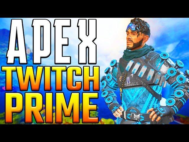 Apex Legends Twitch Prime Pack #4 (Mirage Holo Man + Kraber Night Watch Skin)