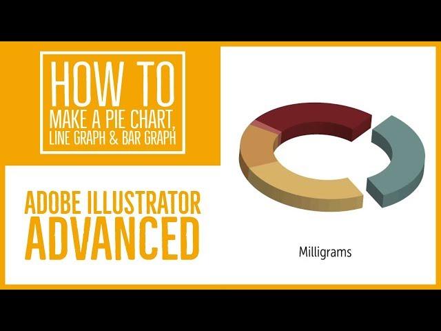 How to make a pie chart, line graph & bar graph - Illustrator Advanced Training [41/53]