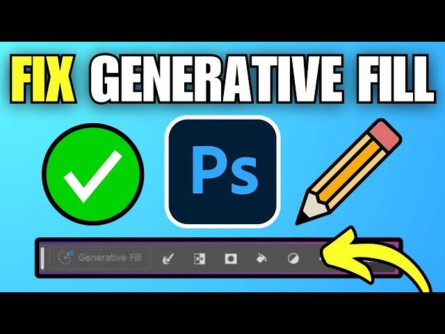 How To Fix Generative Fill Not Working in Adobe Photoshop