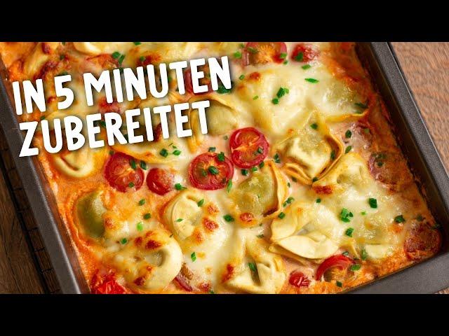 TORTELLINI AUFLAUF: einfacher & leckerer geht’s nicht! (vegetarisches Rezept)