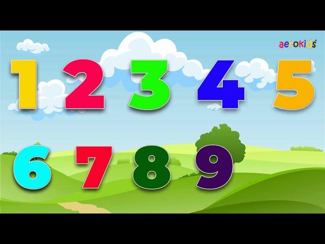 Numbers Song | Learn to Count from 1 to 10 Song for Children | Number Counting 1 to 10  | Aerokids