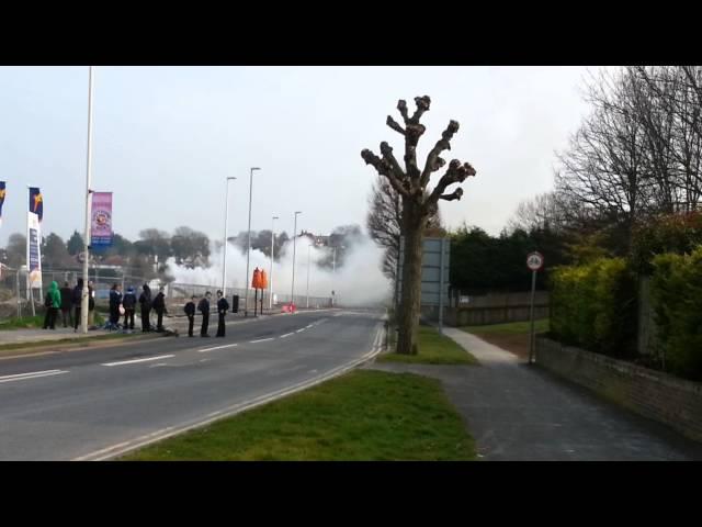 Controlled Explosion - 80 Anti-Tank Grenades - Hampden Park - Eastbourne