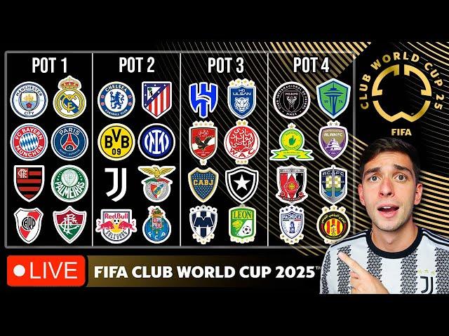 FIFA CLUB WORLD CUP 2025 DRAW LIVE REACTION