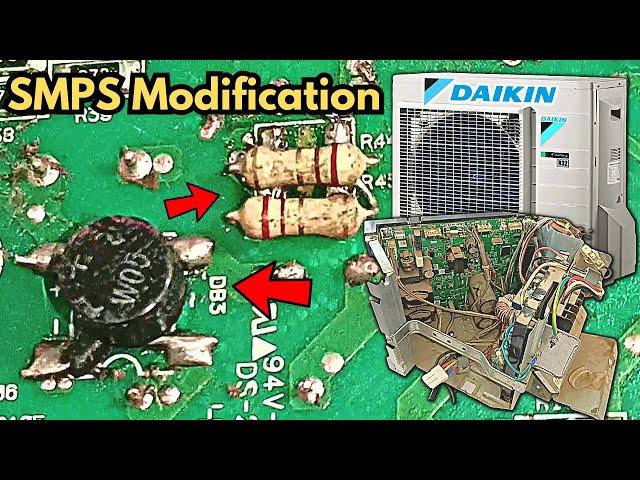 Daikin Mini Split AC Motherboard Fix For U4 Error (Modification)