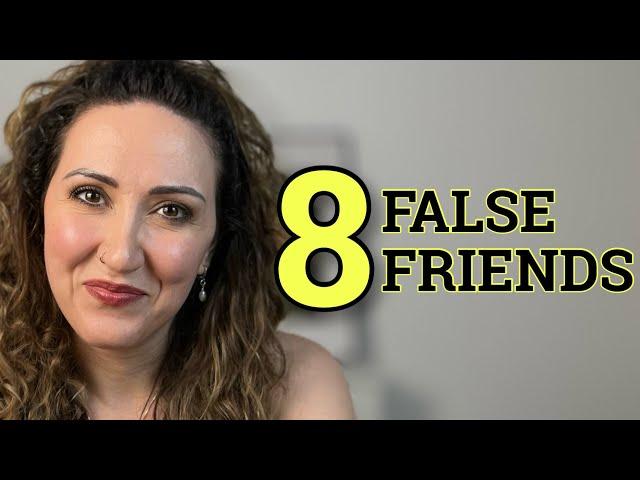 8 False Friends | Miriam Romeo English Coach