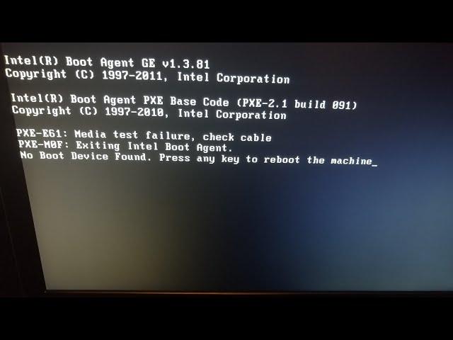 2024 SOLUCIÓN AL ERROR NO BOOT DEVICE FOUND PRESS ANY KEY TO REBOOT THE MACHINE: LAPTOP Y ESCRITORIO