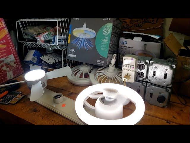 From The Workbench: Amazon LED Socket Fan Roundup #2 Test & Comparison ( w/ oscillating/orbital fan)