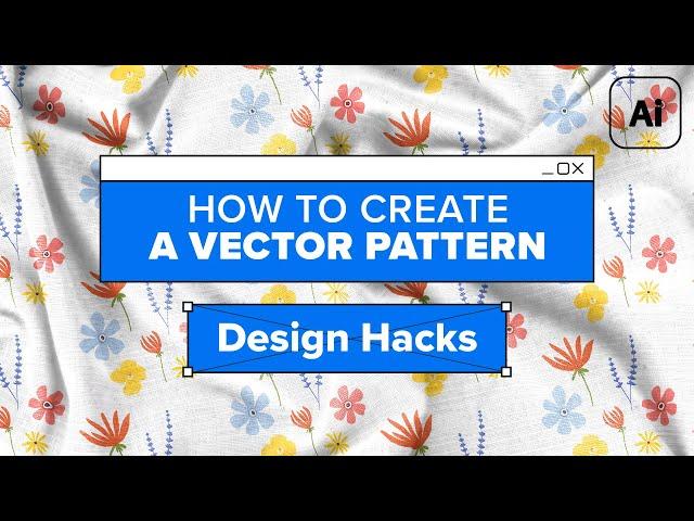 Seamless Vector Pattern Design | Adobe Illustrator Tutorial