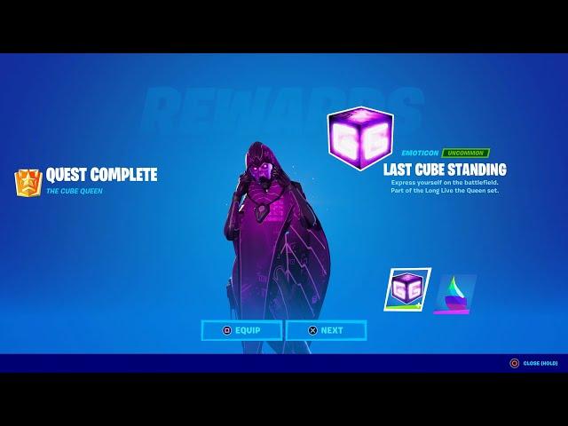 Eliminate a player with the Sideways Minigun (1) - The Cube Queen Challenges In Fortnite!