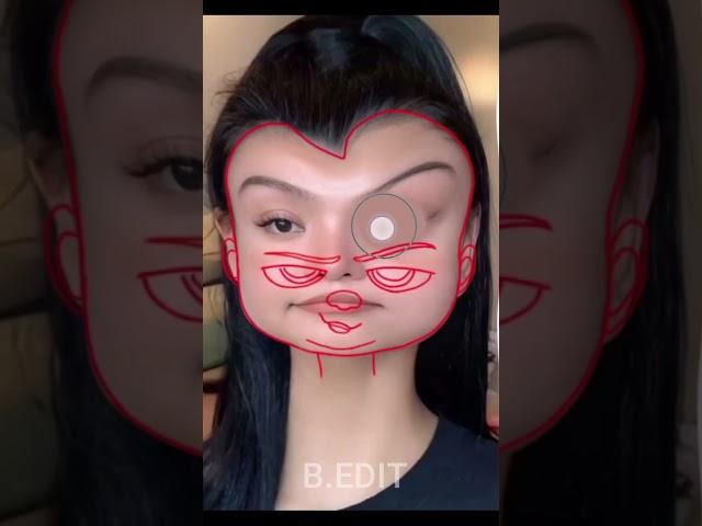 i tried to mixed Bella poarch turn into boss baby  face  || #shorts #youtubeshorts #funny #bella