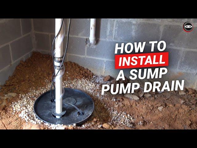 How To Install A Sump Pump Discharge Line | Sump Pump Drain Installation | Crawl Space Basement