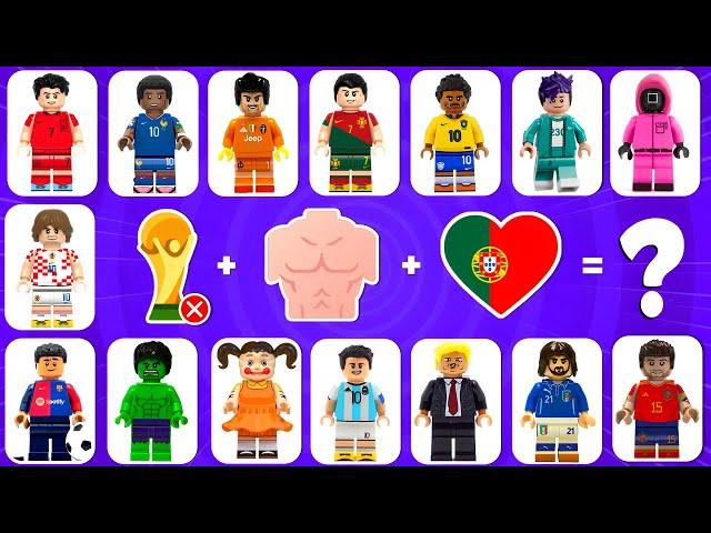 Guess LEGO Version  Guess Football Players by Their SONG + EMOJI  | Ronaldo, Messi, Neymar, Mbappe