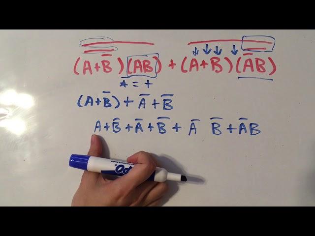 Boolean Algebra Basics and Example Problem