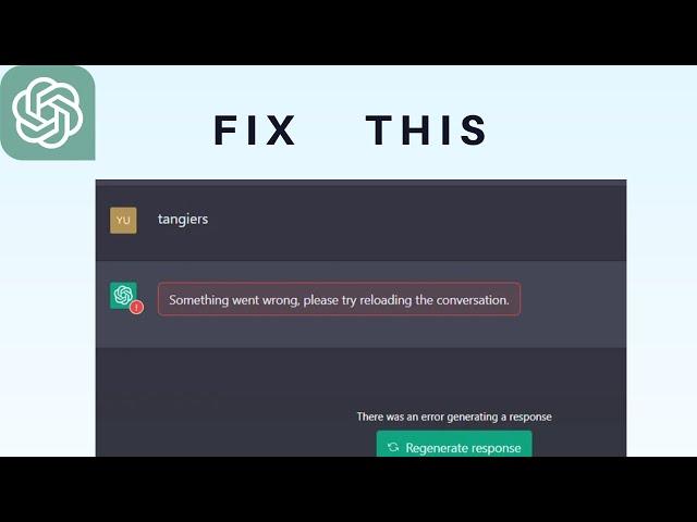 How to Fix “Something went wrong, Please try reloading the conversation" Error in ChatGPT