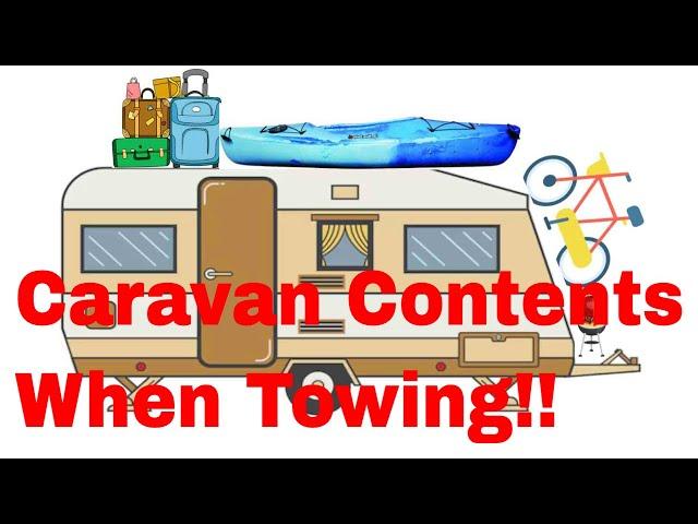 Caravan Contents When Towing