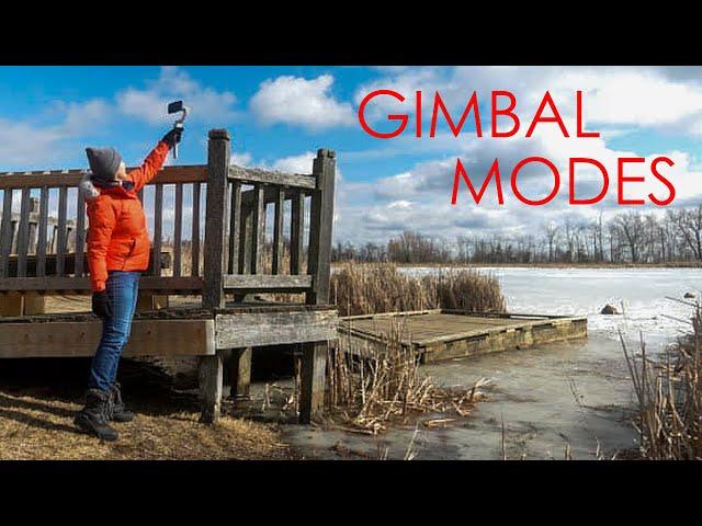 SMARTPHONE GIMBAL MODES. When to use them and how? DJI OM4 & Moza Mini P.