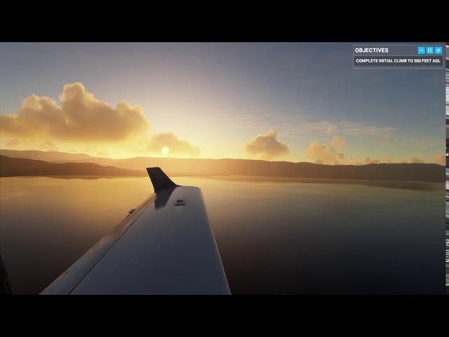 Microsoft Flight Simulator - Flying in Struga/Ohrid Lake