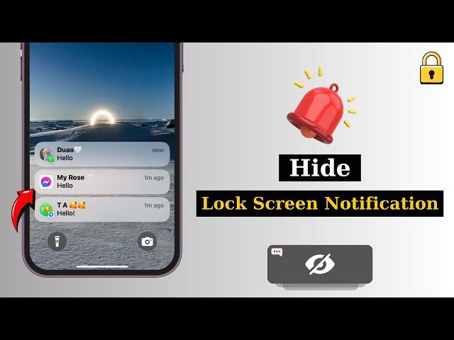 How To Hide Notifications on Lock Screen iPhone | iPhone Lock Screen Notification Hide