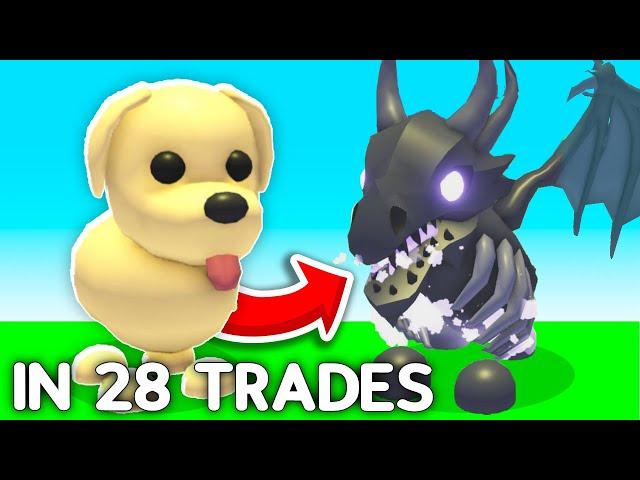 Trading from DOG to MEGA SHADOW DRAGON in 48 HOURS (Adopt Me)