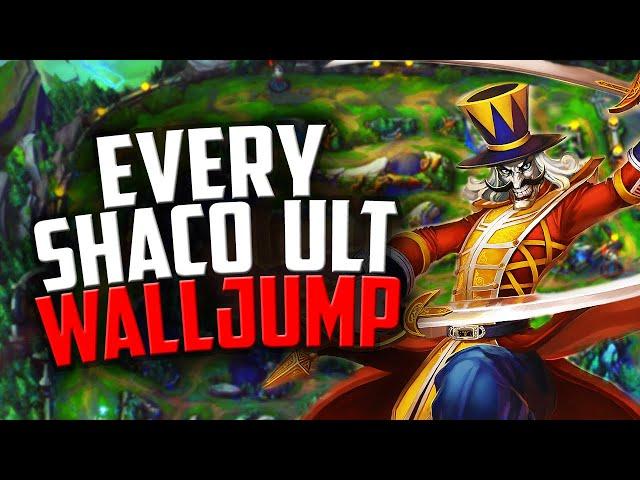 EVERY SHACO ULT WALLJUMP | Shaco Guide