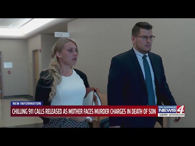 Chilling 911 calls released as Oklahoma woman faces murder charges in death of son