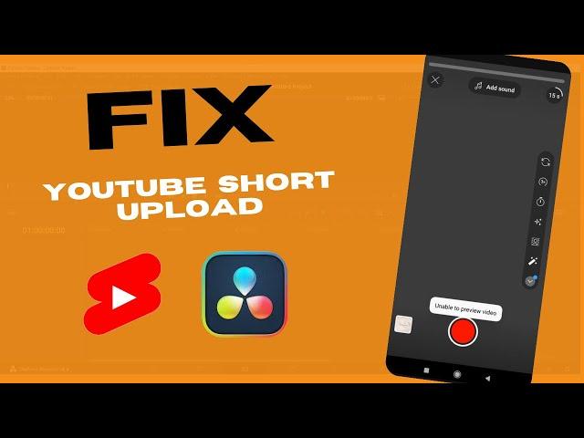 Fixing YouTube Shorts "Unable to Preview Video" Error - Easy Solution for Davinci Resolve Users!