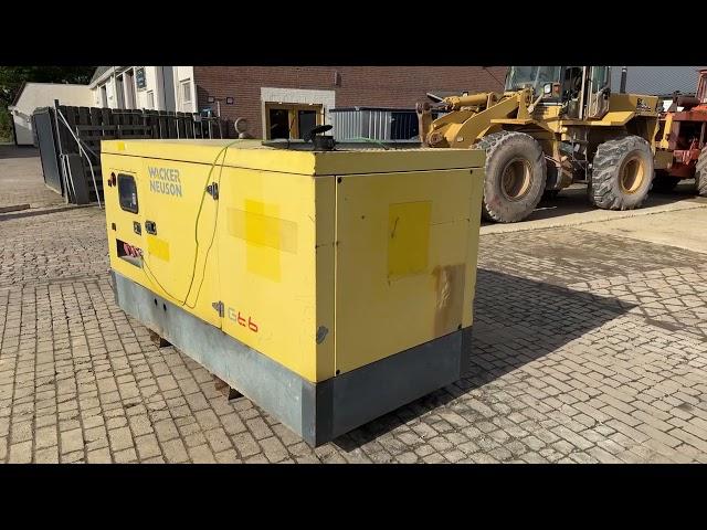 Wacker Neuson G66 generator demonstration