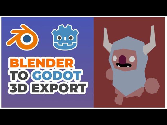 How to Export 3D Characters From Blender to Godot