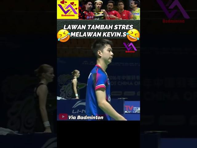 Lawan Tambah Emosi melawan Kevin Sanjaya #badminton #bwf