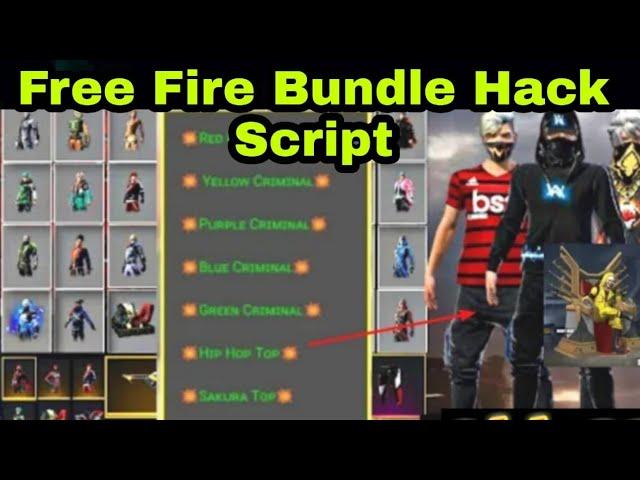 free fire bundle Script  free fire emote hack script  gg emote hack script  GG script bundle ff