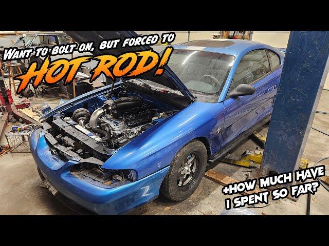 Forced To HOT ROD To Make Parts Fit on The Turbo 6.0 LS Mustang Street Car!