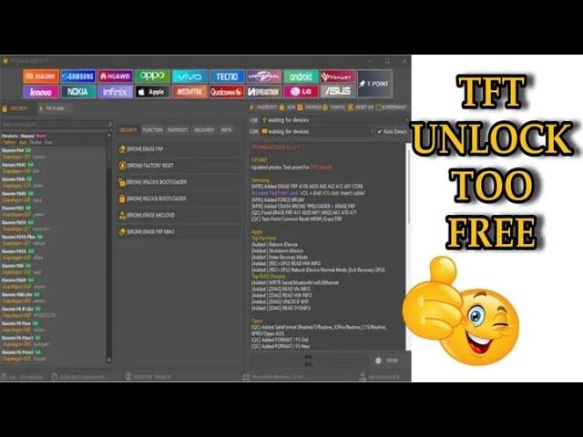 TFT UNLOCK TOOL  FREE V3 2023/POWERFUL TOOL  [ TFT Unlocktool Latest version ]