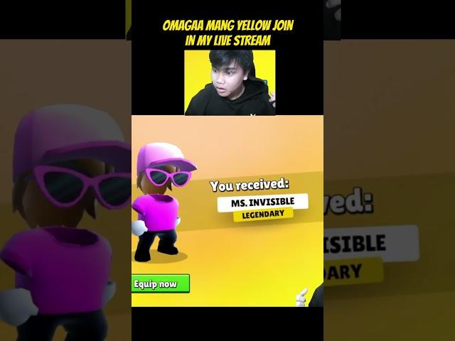 Mang yellow join my live stream Omagaaaaaaaa  mang yellow real or fake ?