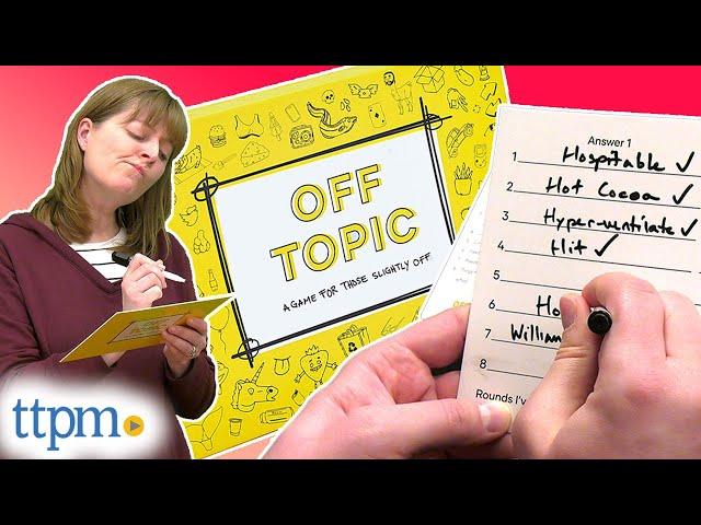 Off Topic Adult Party Game Instructions + Review!