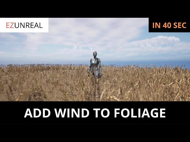 How to add Wind to your Quixel Foliage in Unreal Engine 5