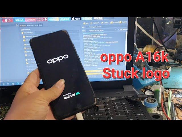 oppo a16k hang on logo done 