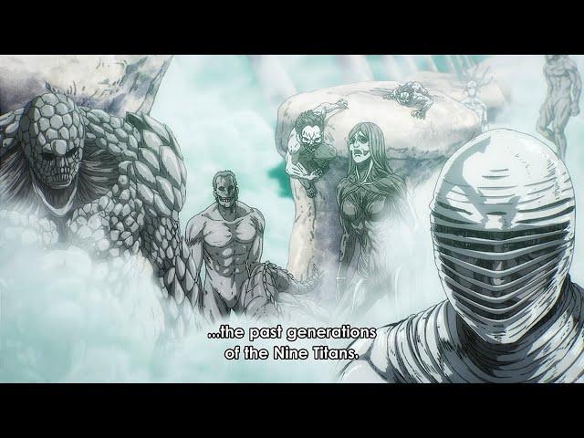 Ymir Awakens 9 Titan Shifters from the past to Protect Eren (English Sub)