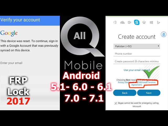 How to bypass Google Account /FRP on ALL Qmobile 2017 | without PC