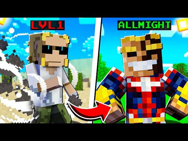 Becoming ALL MIGHT in Minecraft My Hero Academia Mod