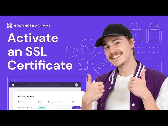 How To Activate an SSL Certificate Onto Your Domain | Hostinger