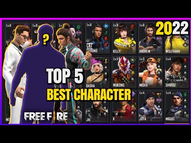 Best Character In Free Fire 2022 | Top 5 Best Characters After OB37 Update in Free Fire