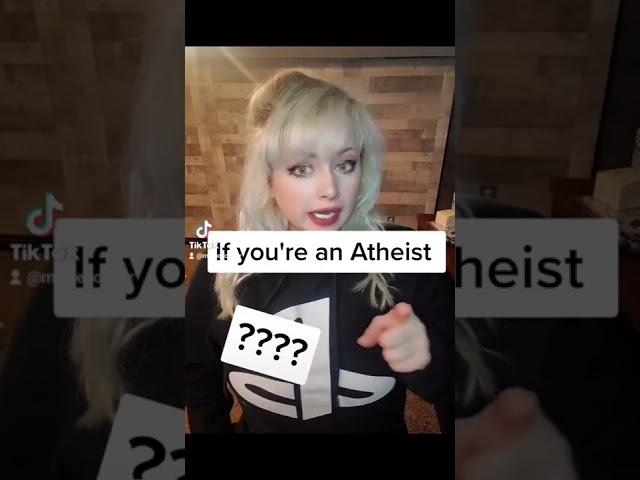 If you're an Atheist... #religion #atheist #atheism #god #bible #question #christianity