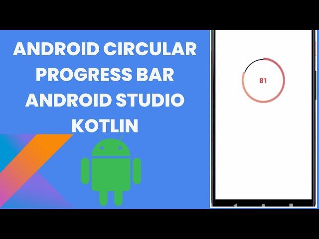 How to Create Circular Progress Bar in Android Studio Kotlin || Horizontal progress bar android